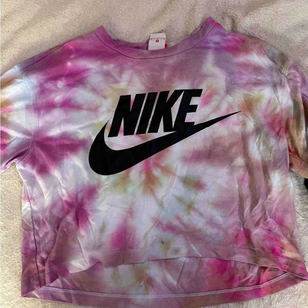 Nike cropped tie-dye tee